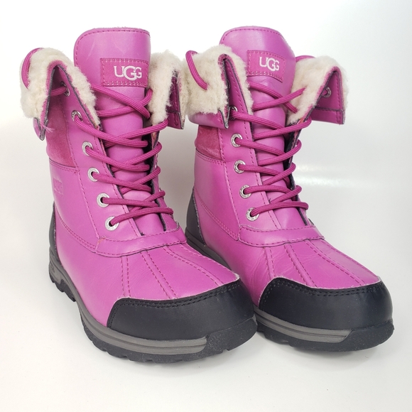 UGG Butte ll Waterproof Winter Boot, Color-Fuschia - Picture 4 of 9